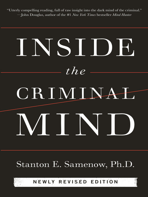 Title details for Inside the Criminal Mind by Stanton Samenow - Available